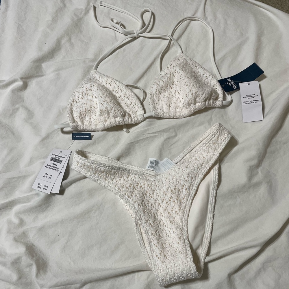 Hollister lace bikini white